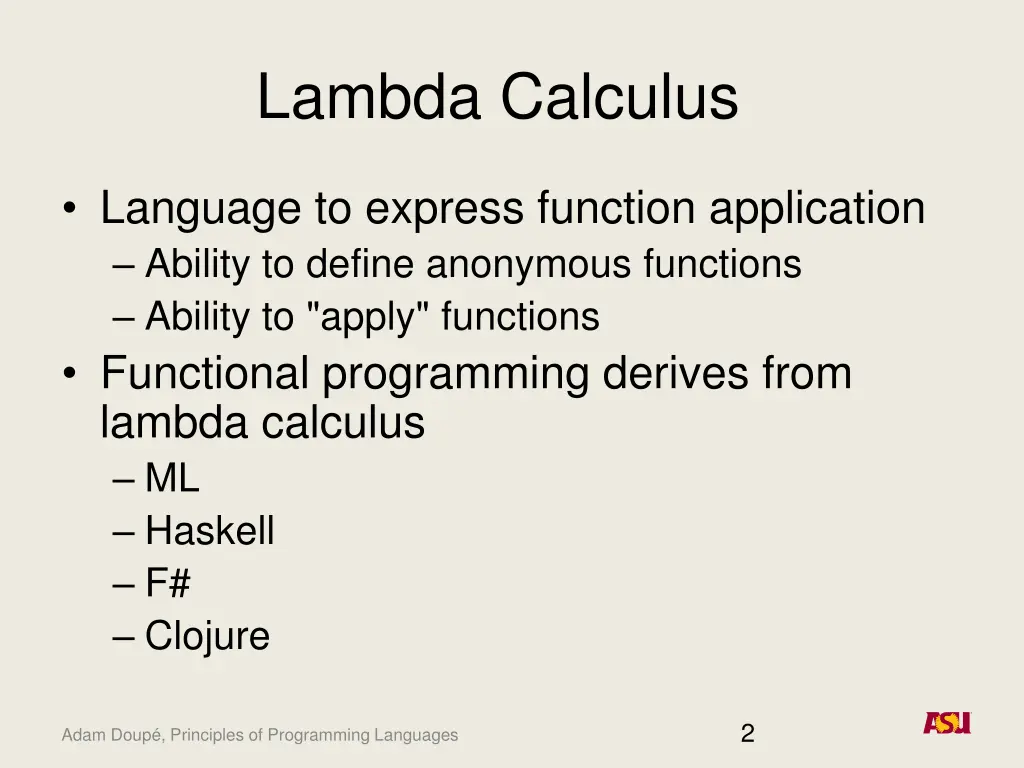 lambda calculus 1