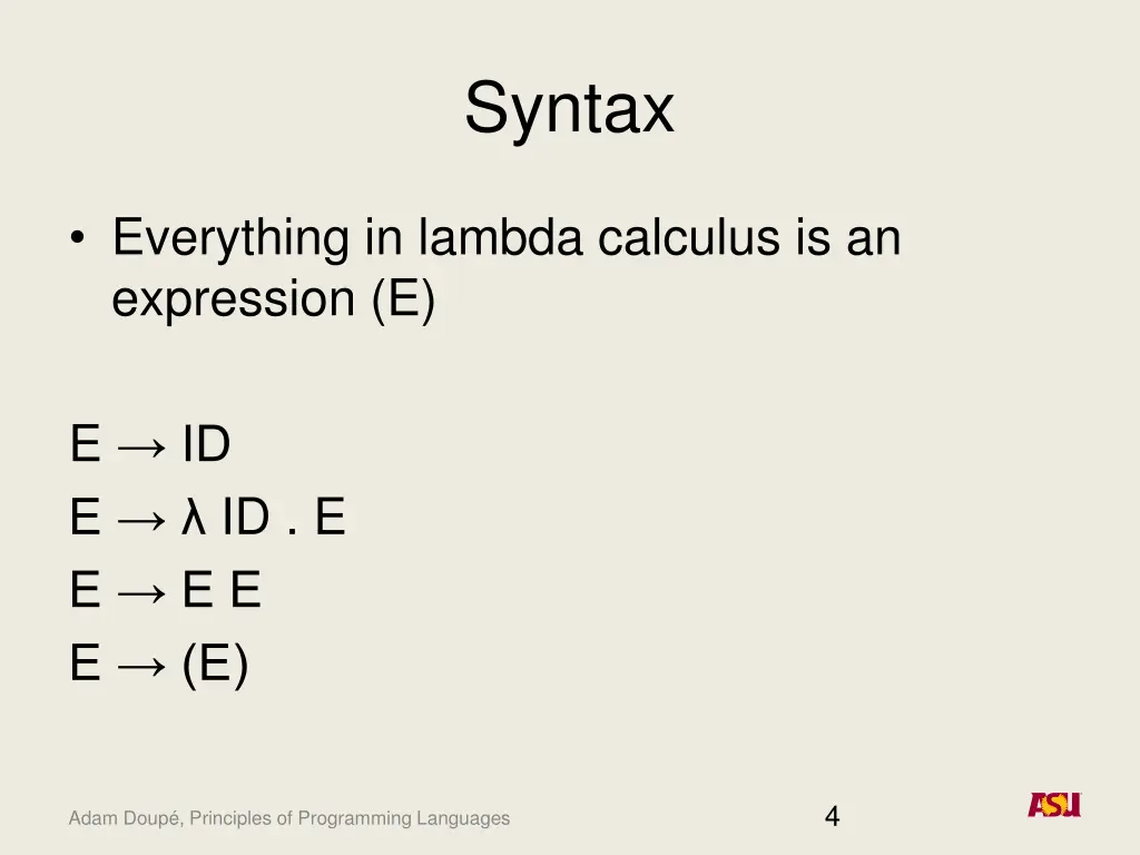 syntax