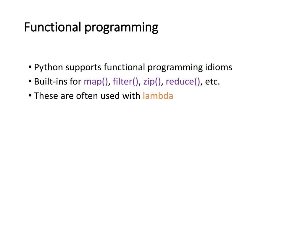 functional programming functional programming