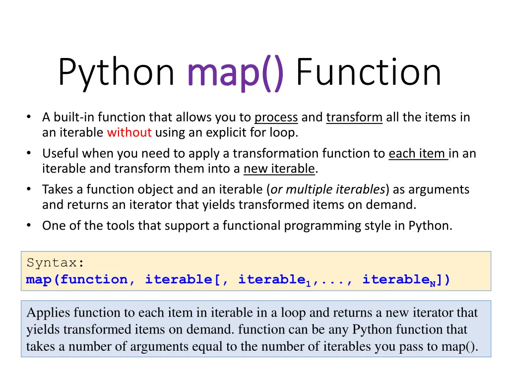 python map 1