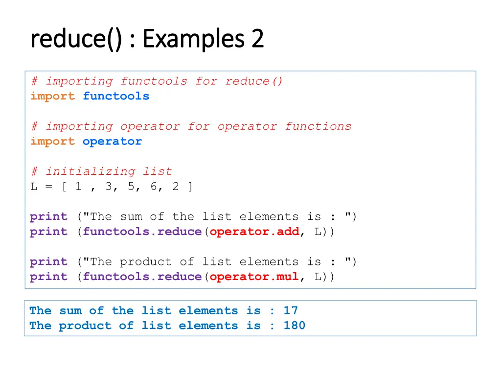 reduce reduce examples 2 examples 2