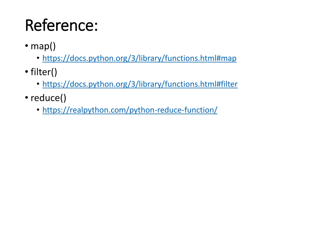 reference reference map https docs python