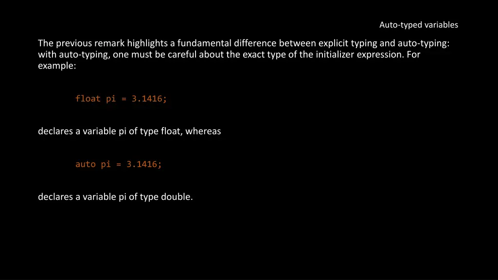 auto typed variables 1