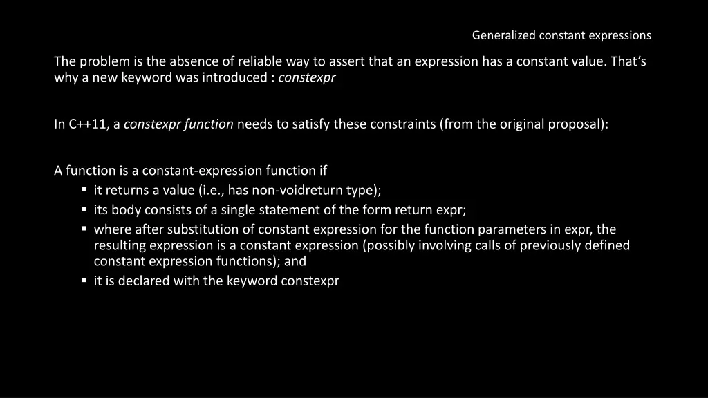 generalized constant expressions 1