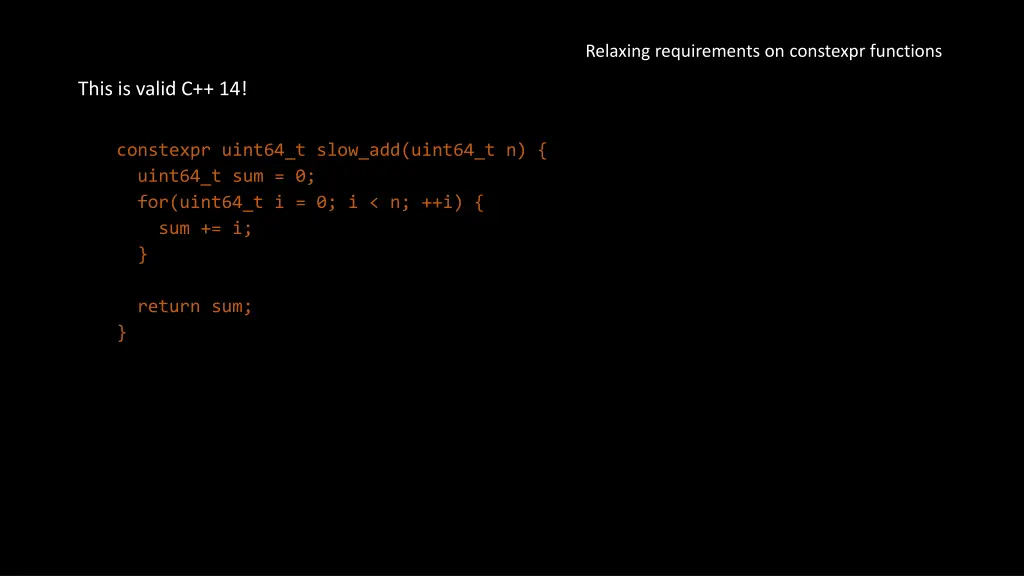 relaxing requirements on constexpr functions 1