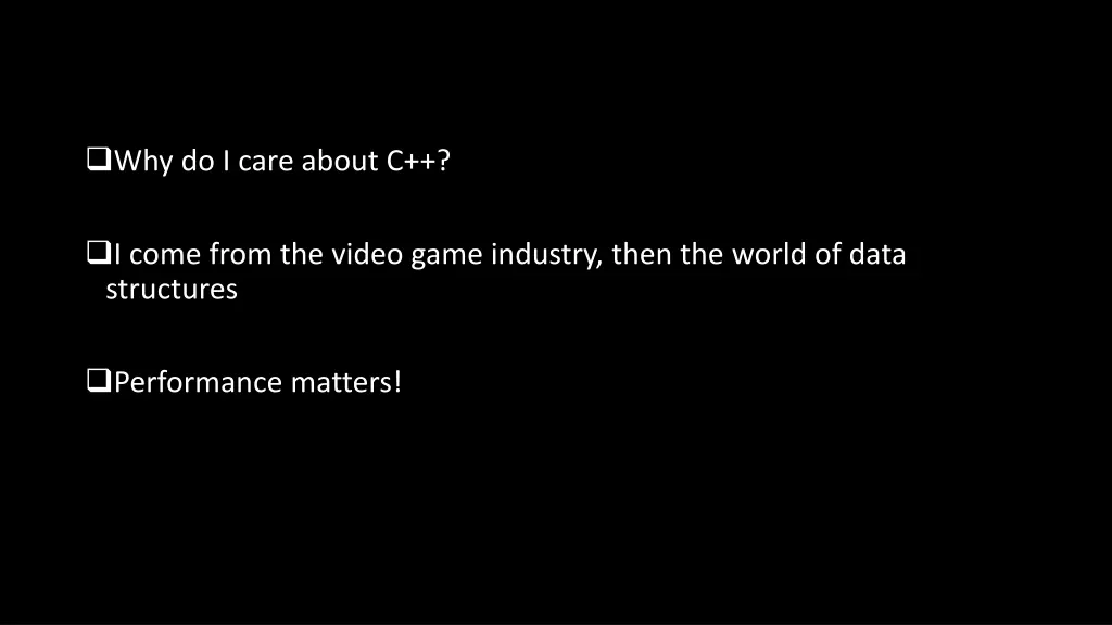 why do i care about c