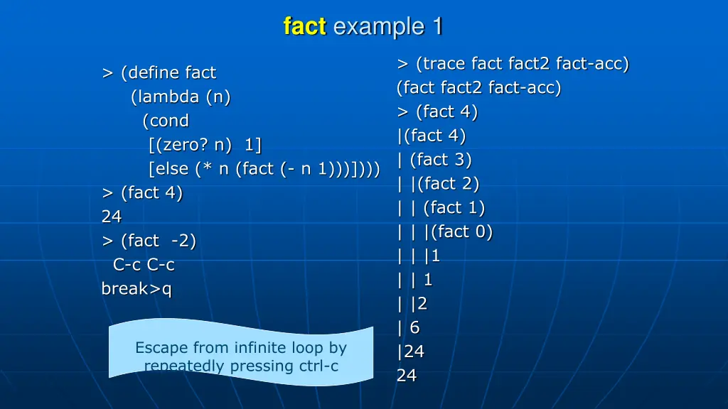 fact example 1
