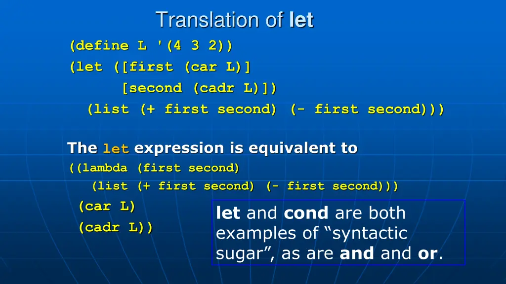 translation of let