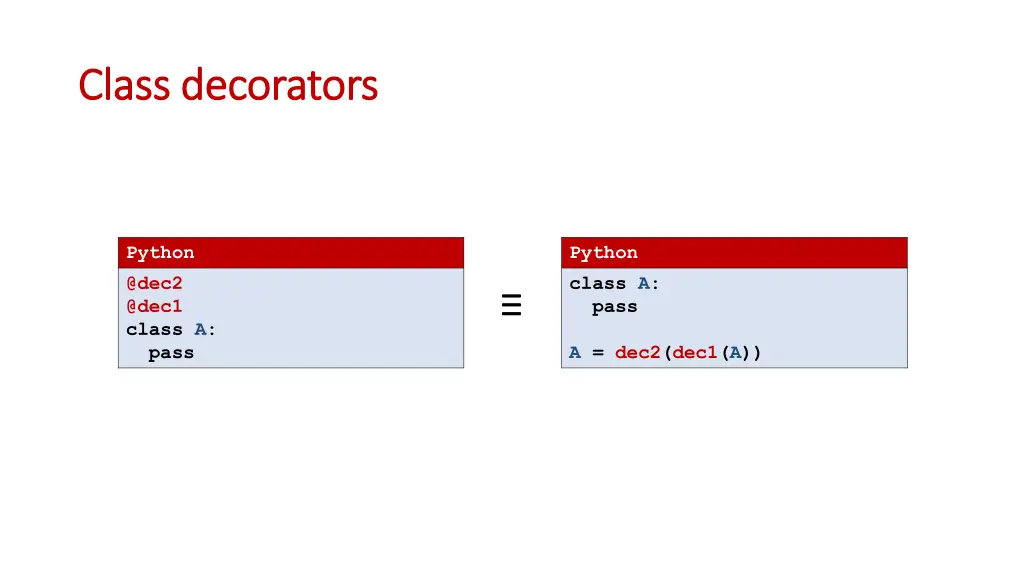 class class decorators decorators