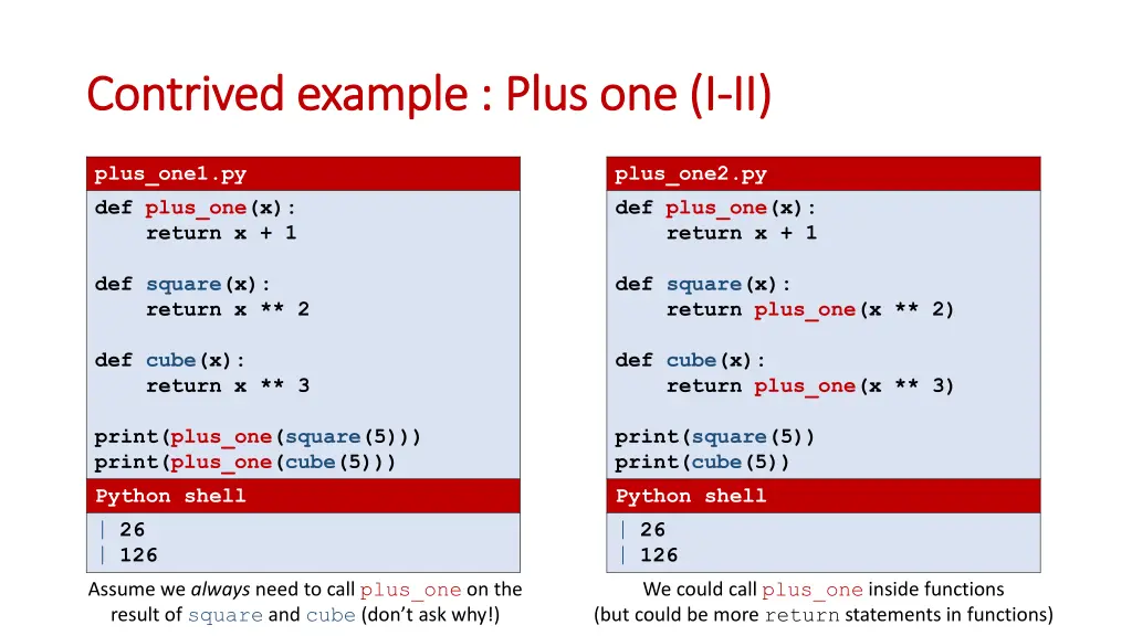 contrived contrived example