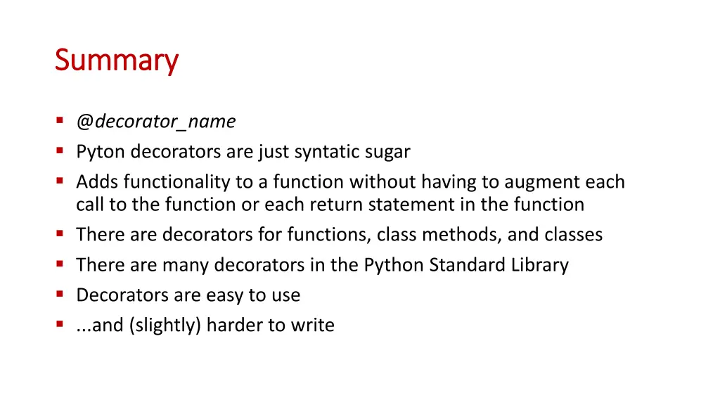 summary summary