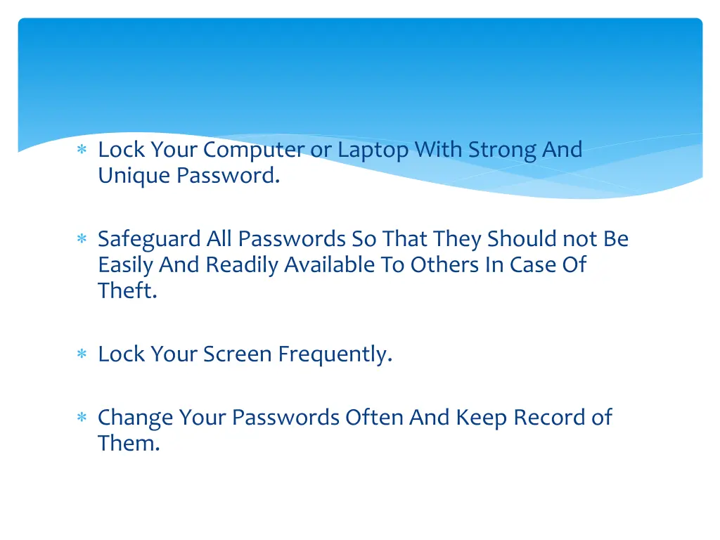 lock your computer or laptop with strong