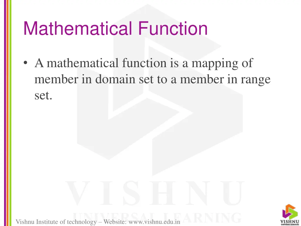 mathematical function