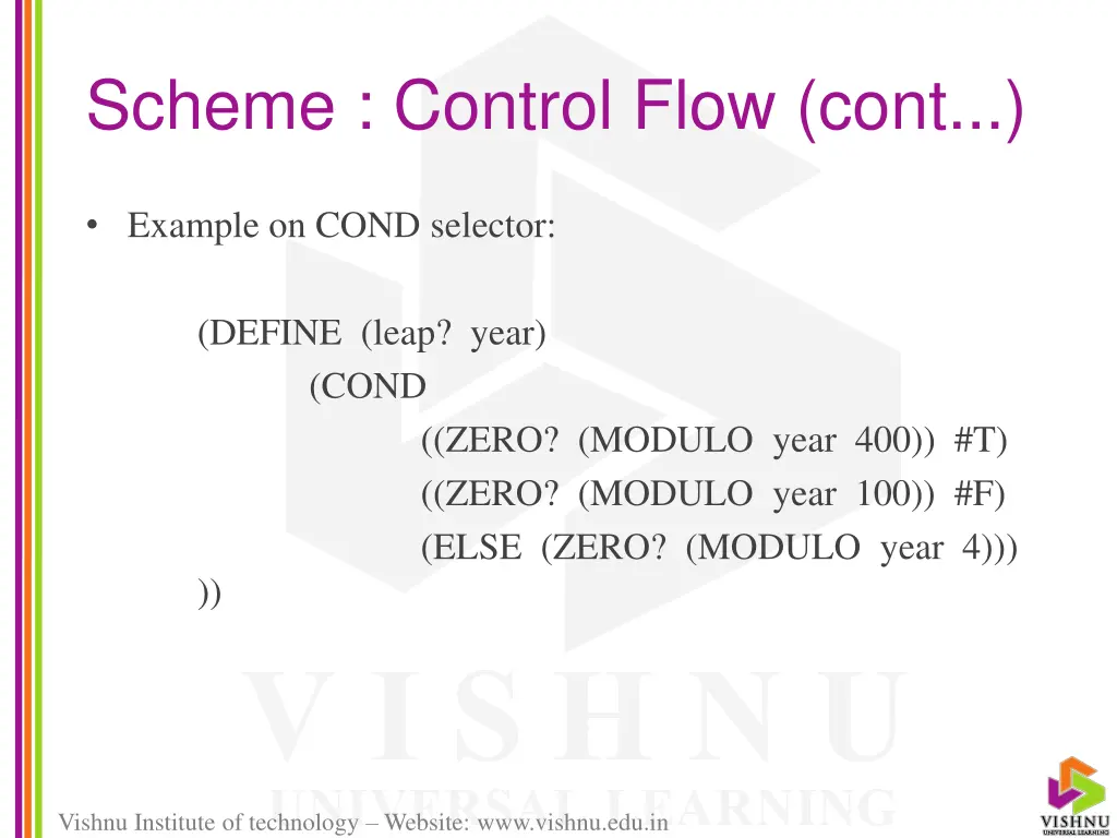 scheme control flow cont