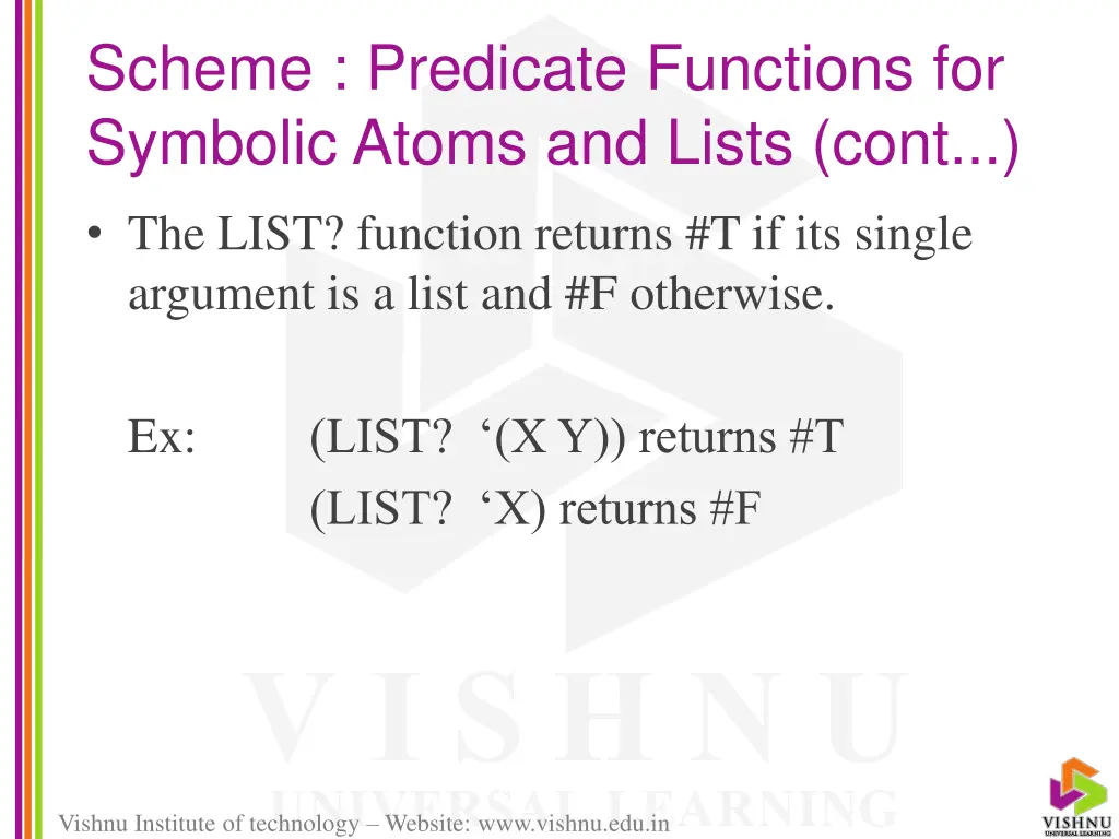 scheme predicate functions for symbolic atoms 2