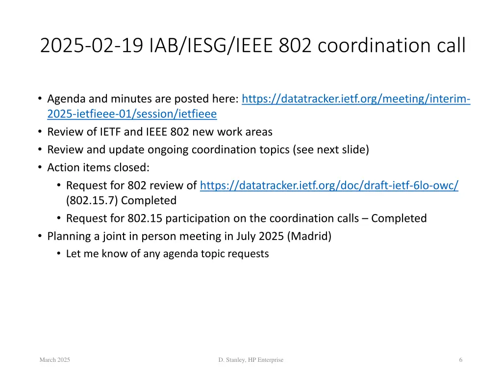 2025 02 19 iab iesg ieee 802 coordination call