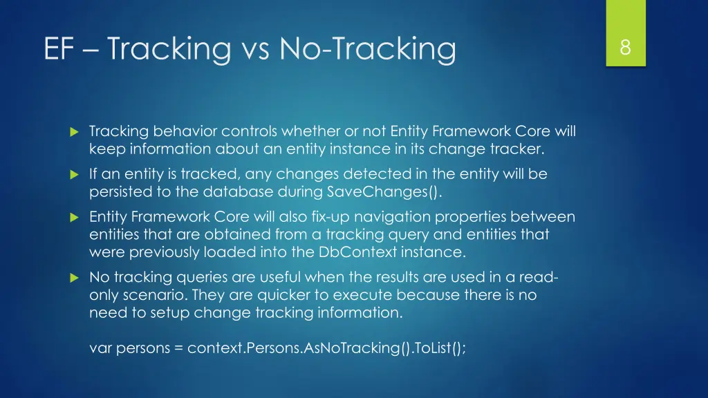 ef tracking vs no tracking