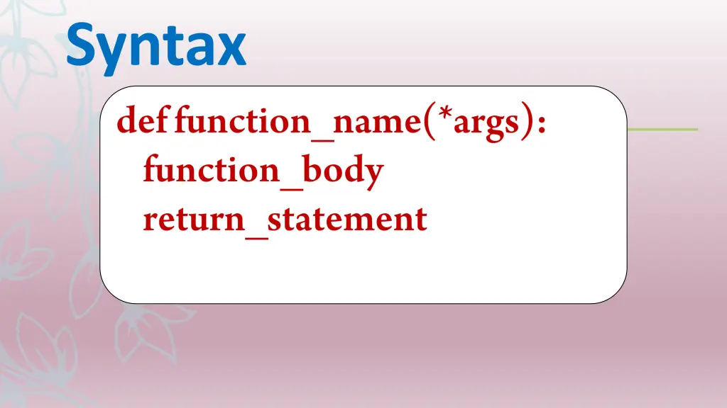 syntax 1