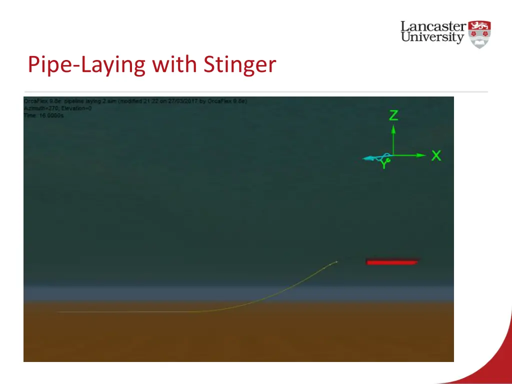 pipe laying with stinger