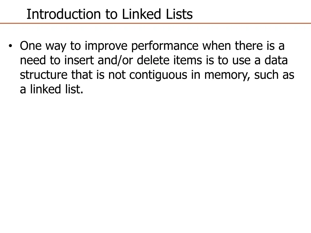 introduction to linked lists 2