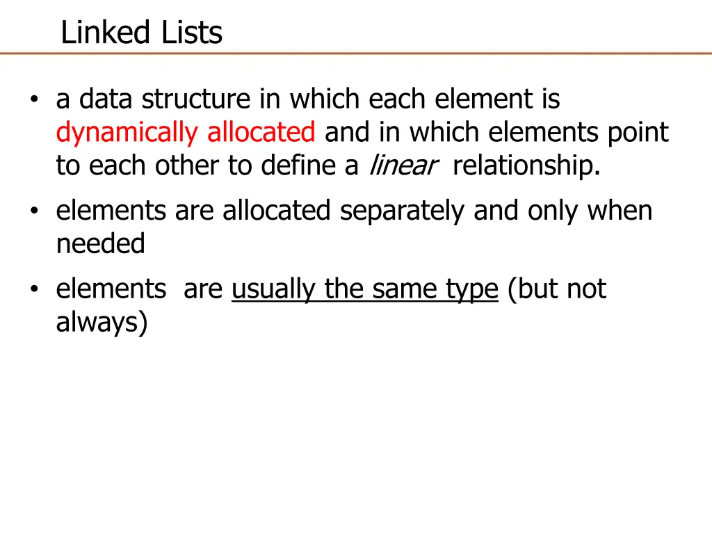 linked lists 1