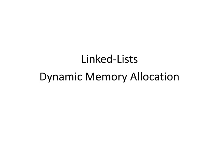 linked lists