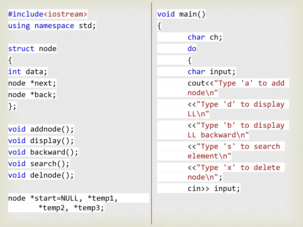 include iostream using namespace std