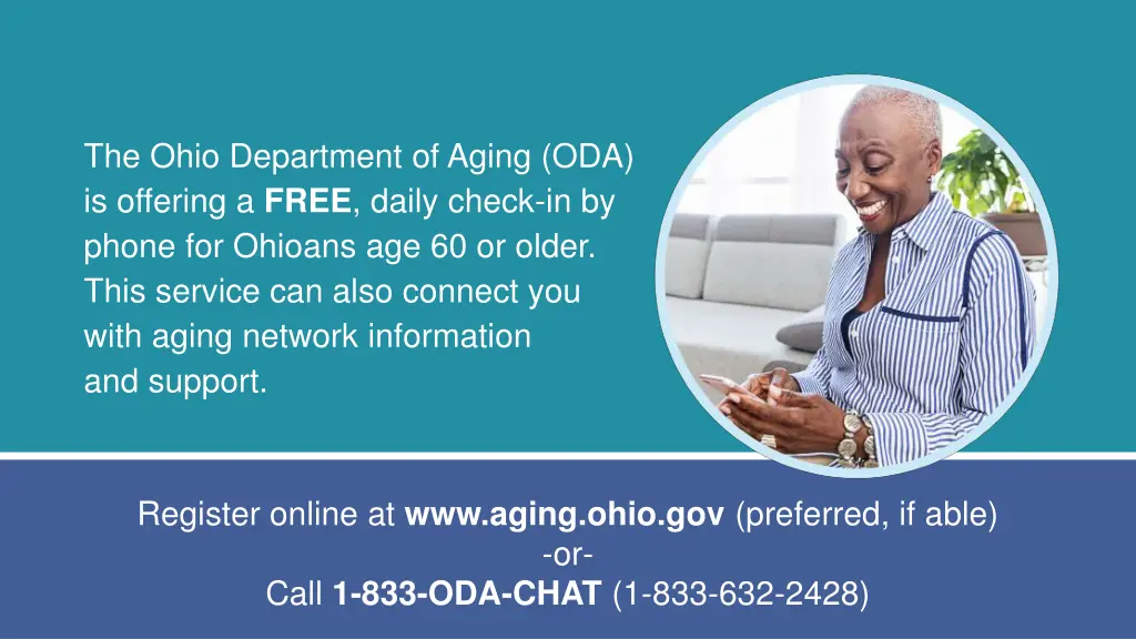 the ohio department of aging oda is offering