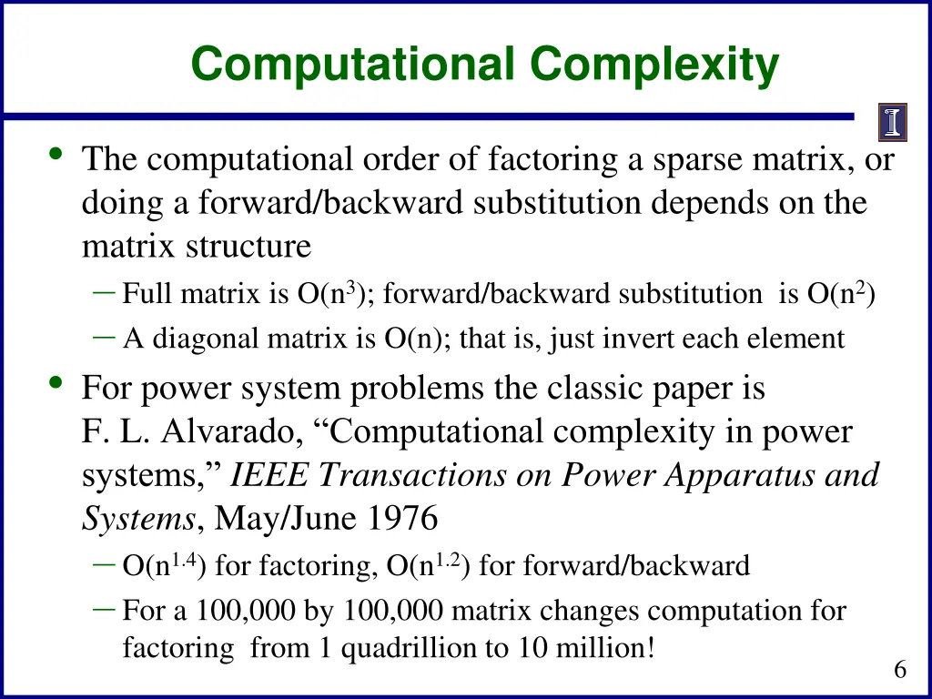 computational complexity