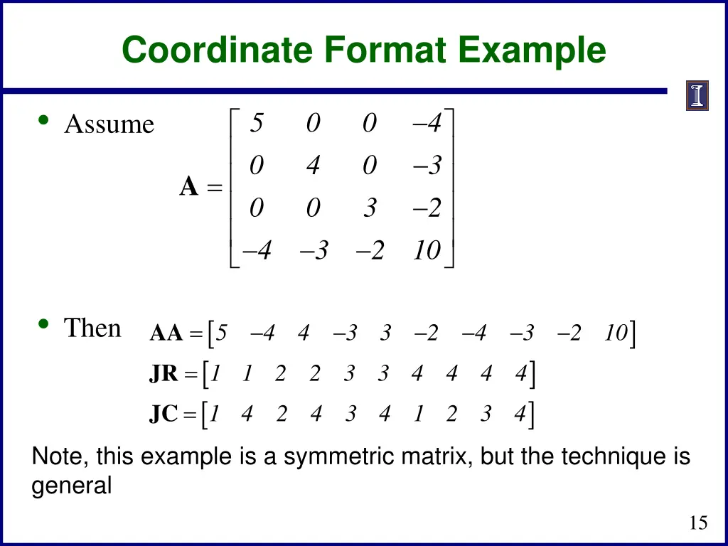 coordinate format example