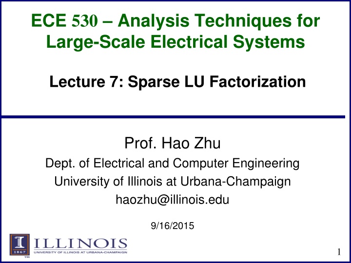 ece 530 analysis techniques for large scale