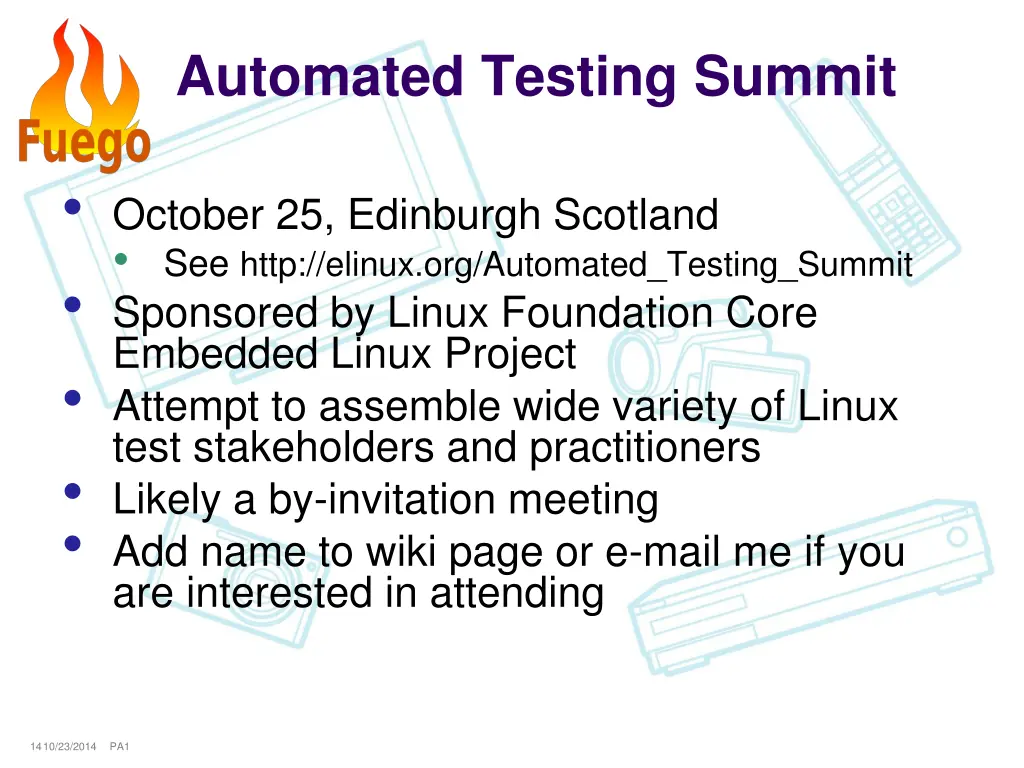 automated testing summit
