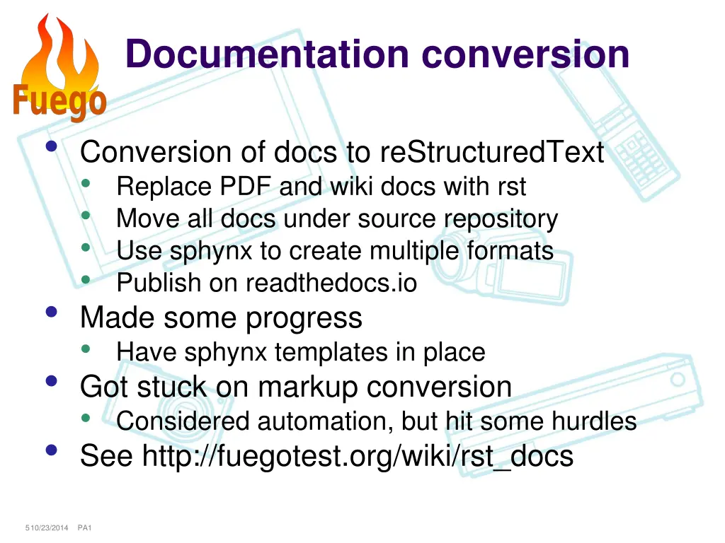 documentation conversion