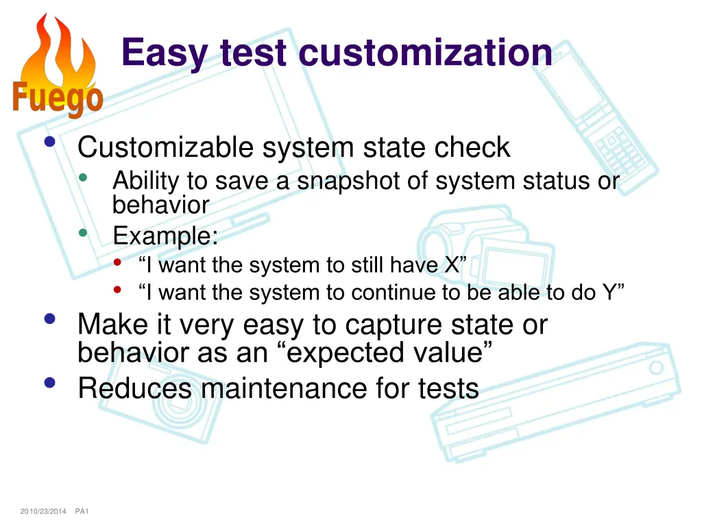 easy test customization