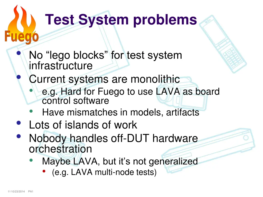 test system problems
