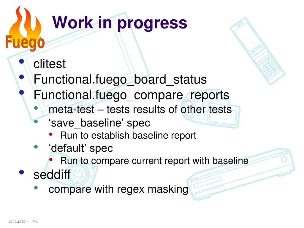work in progress