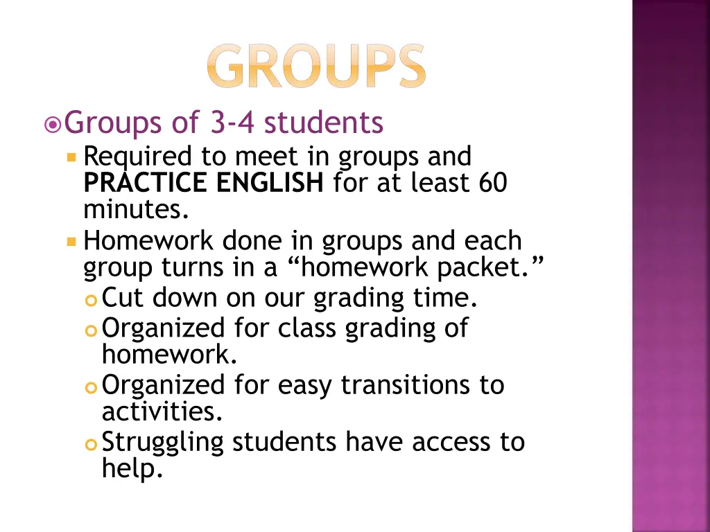 groups