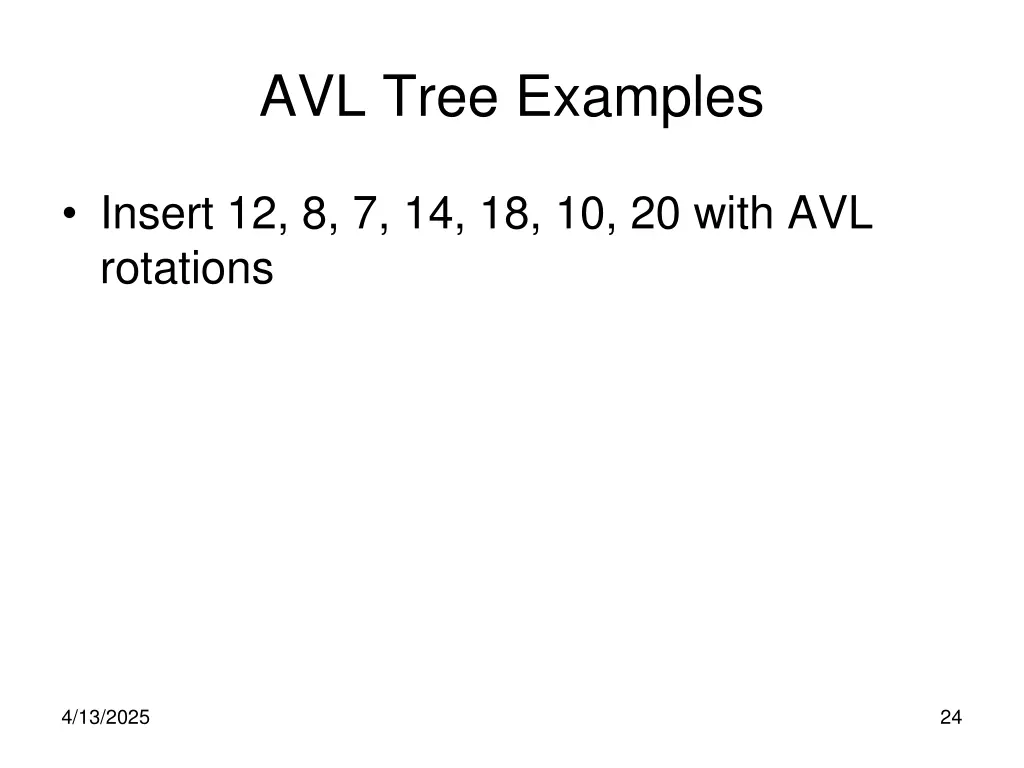 avl tree examples
