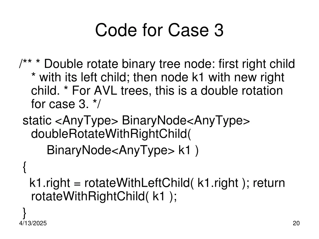 code for case 3