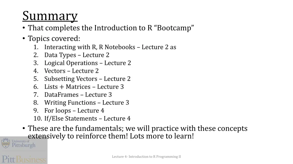 summary that completes the introduction