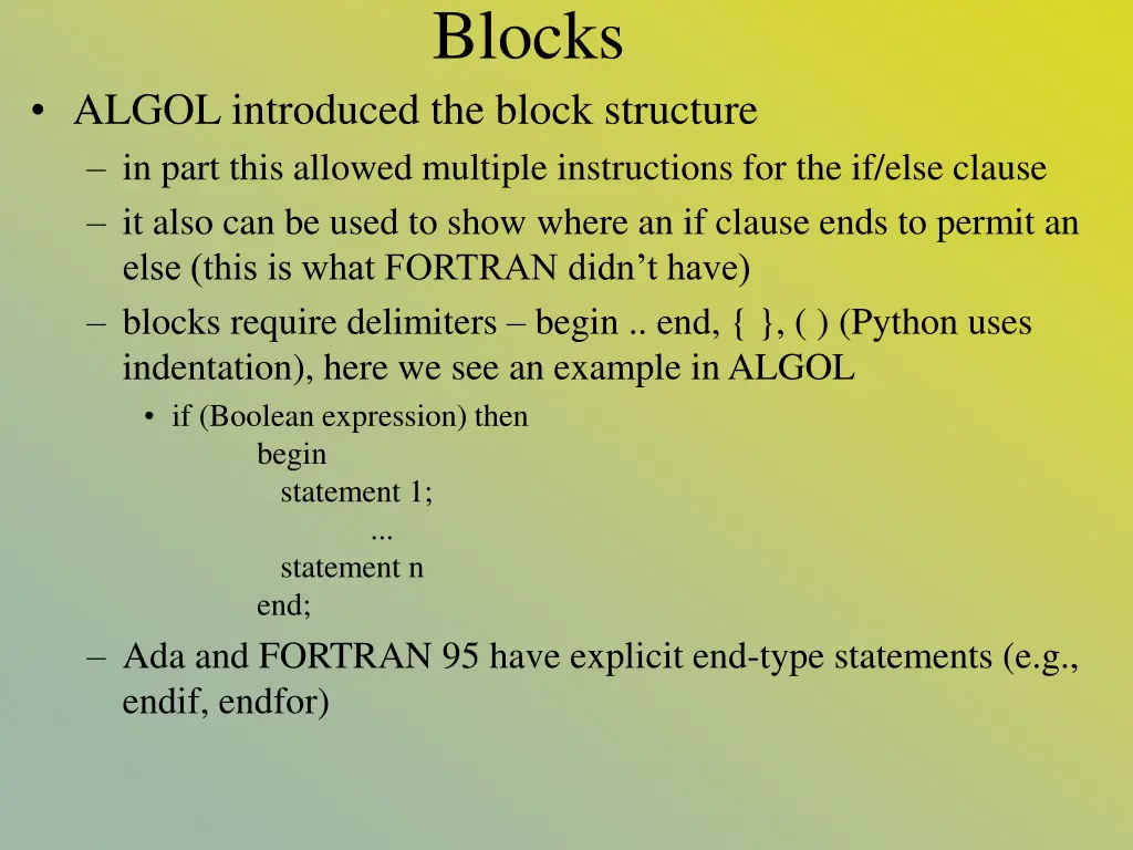 blocks