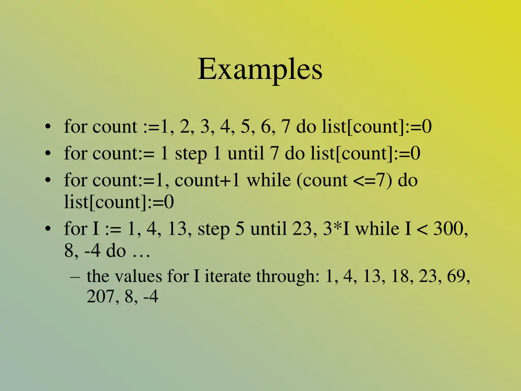 examples