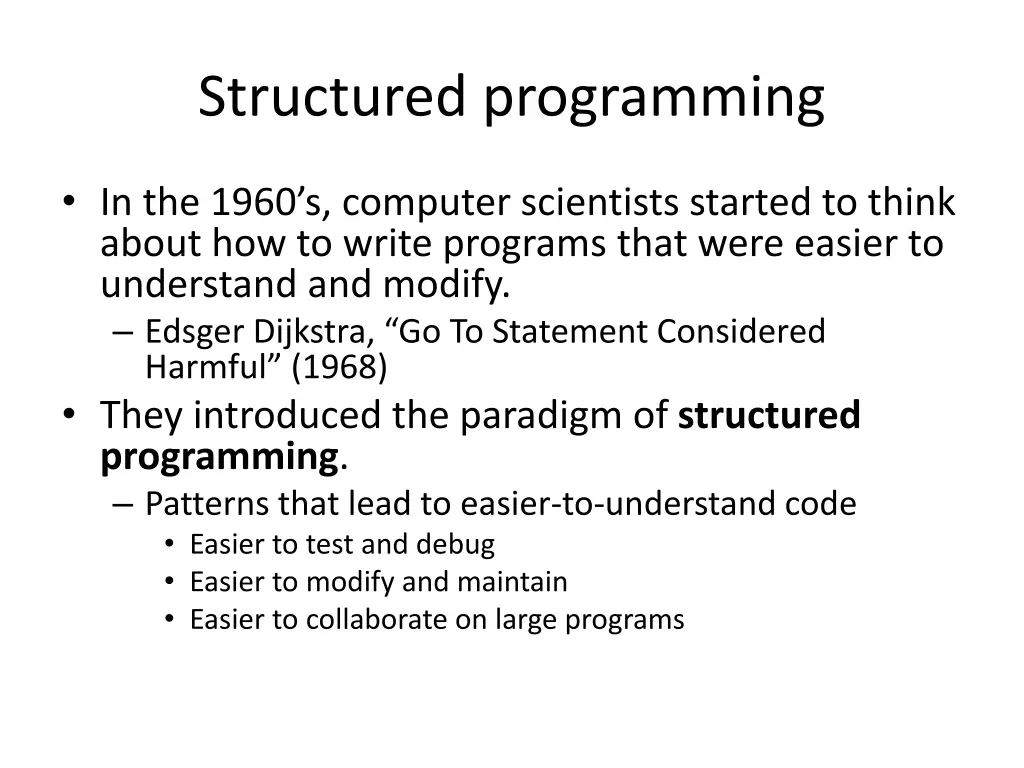 structured programming