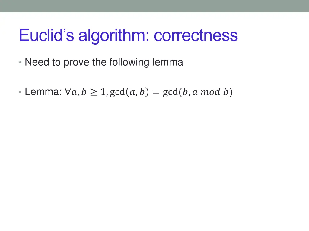 euclid s algorithm correctness 1