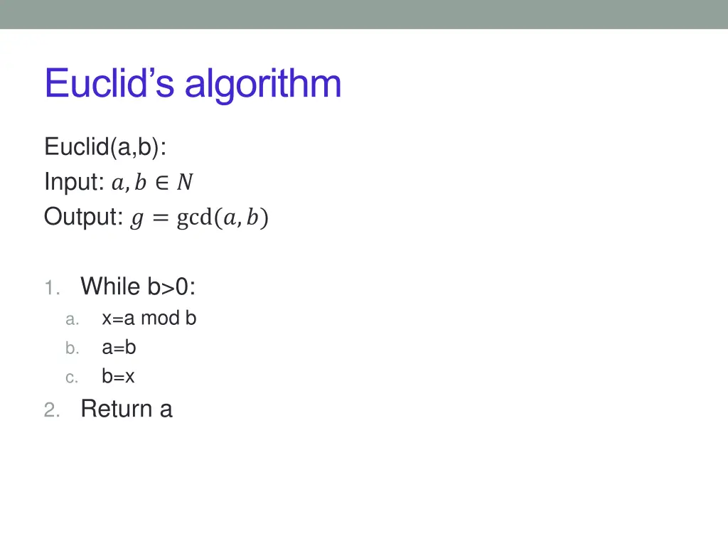 euclid s algorithm