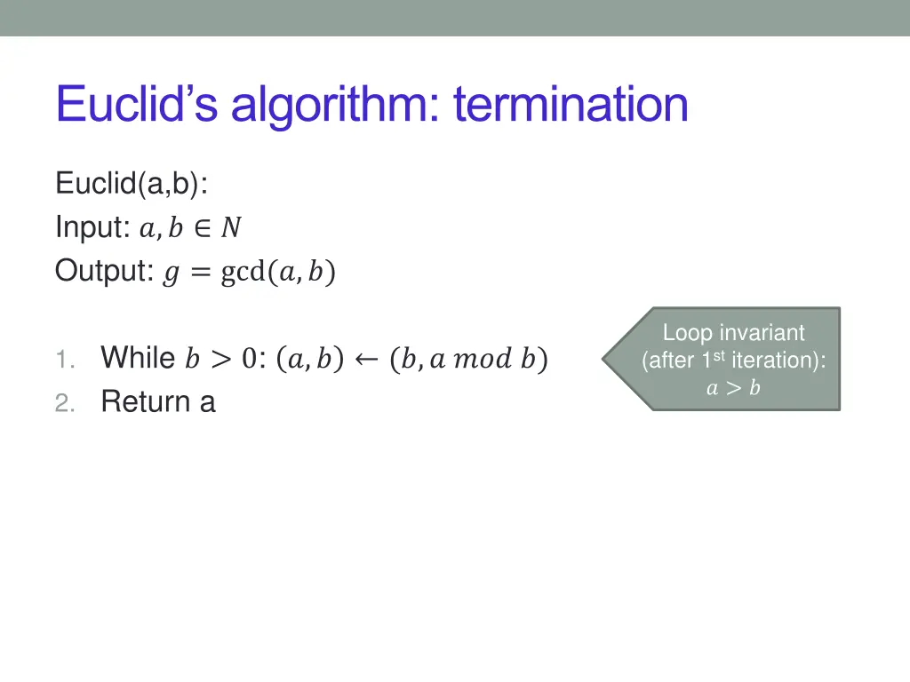 euclid s algorithm termination