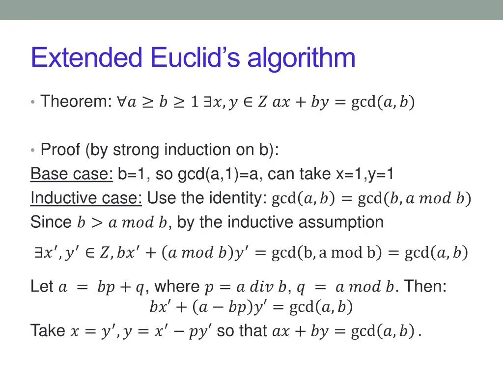 extended euclid s algorithm 2