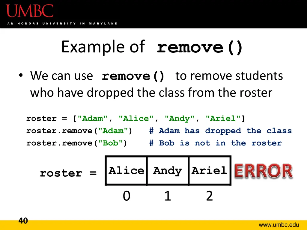 example of remove 2