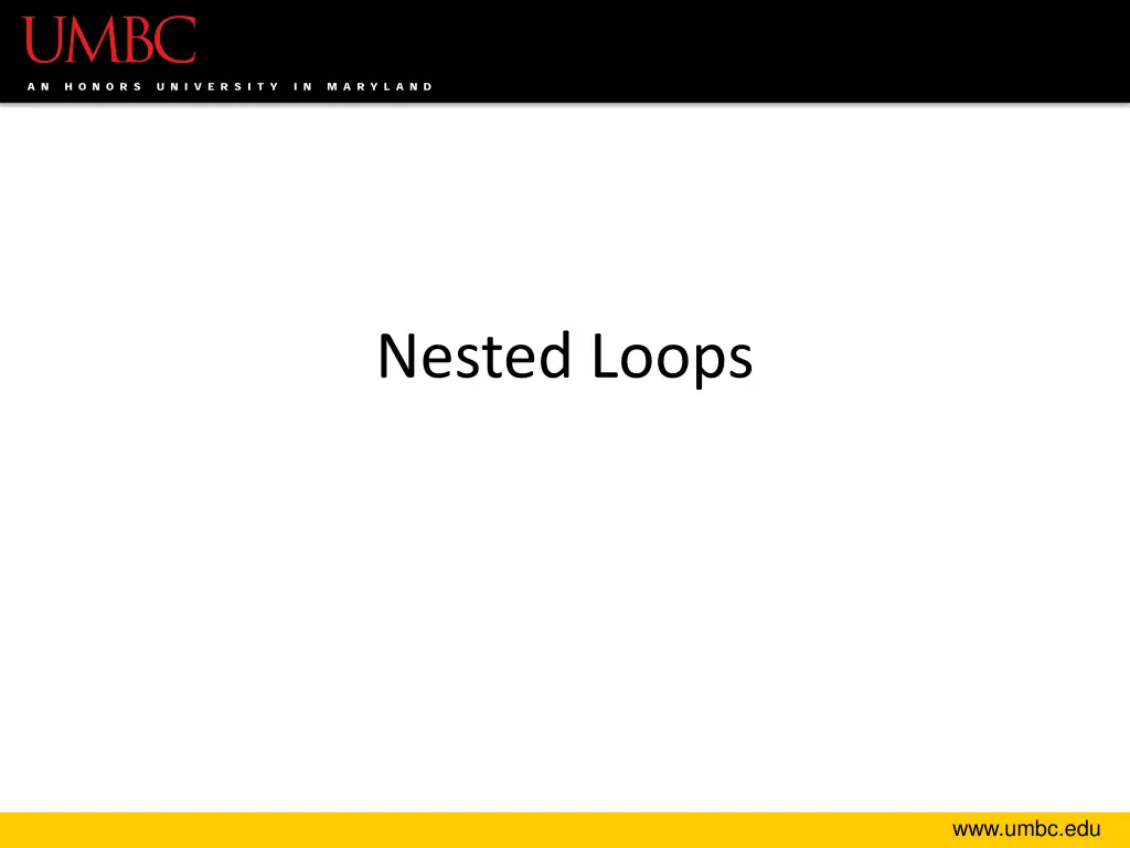 nested loops