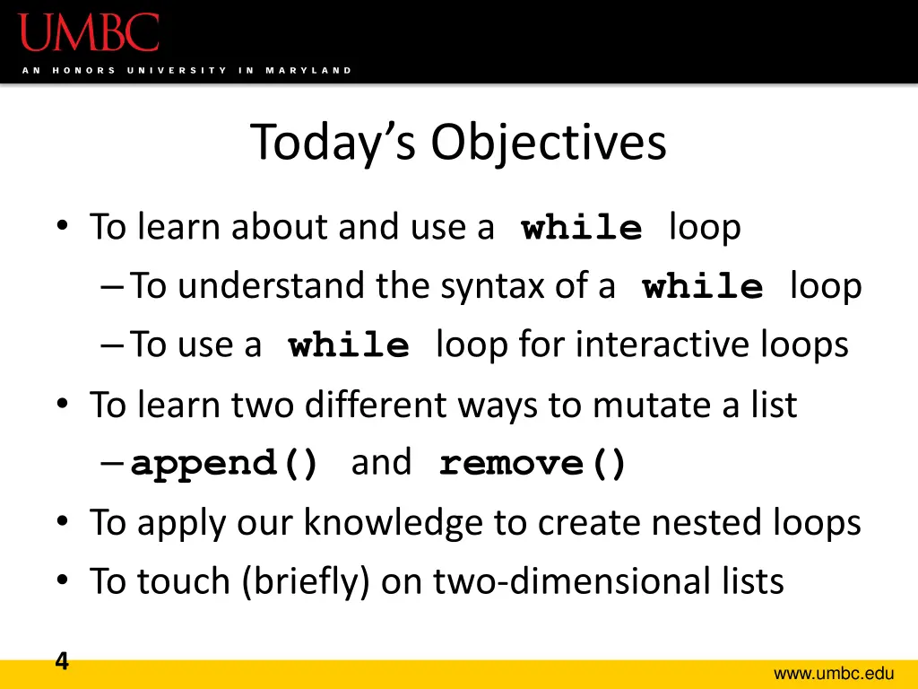 today s objectives